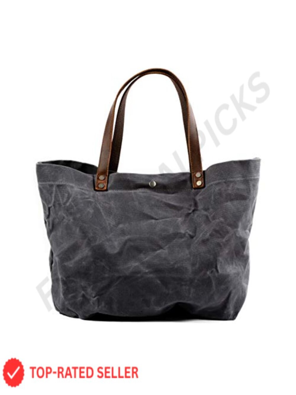 Waxed Canvas Extra Large Travel Tote Bag Women Carryall Shoulder Purse